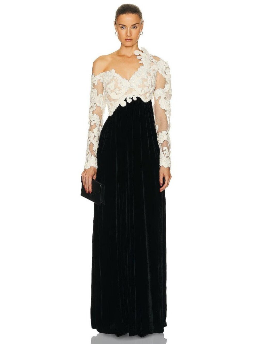NWT $3600 Zimmermann Sensory Velvet Bodice Gown Black Size US 6